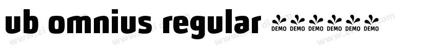 ub omnius regular 字体字体转换